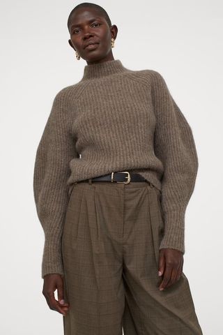 H&M + Rib-Knit Wool-Blend Sweater