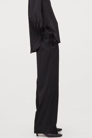H&M + Dressy Silk-Blend Pants