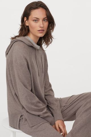 H&M + Wool-Blend Hooded Sweater