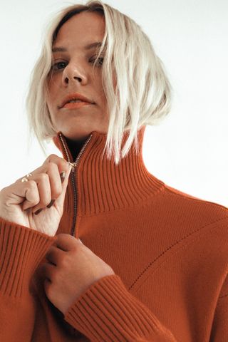 Public Habit + The Peggy Half-Zip Sweater