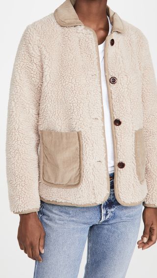 Alex Mill + Sherpa Fleece Jacket