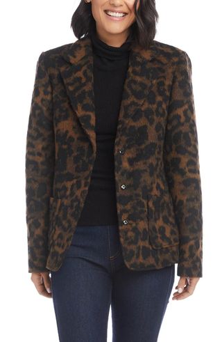 Karen Kane + Animal Print Blazer