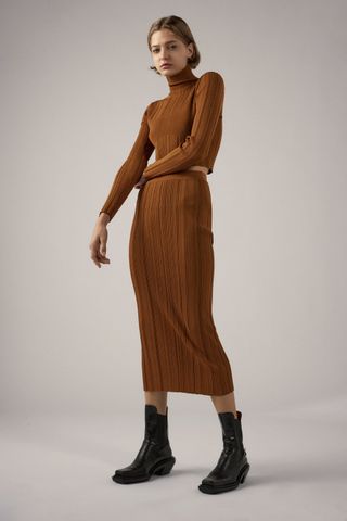 Zara + Knit Midi Skirt