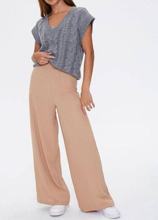 Forever 21 + Wide-Leg High-Rise Pants