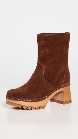 Swedish Hasbeens + Suede Teddy Boots