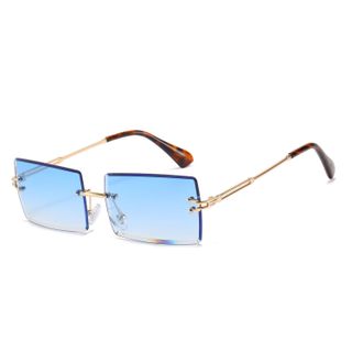 Butaby + Rimless Rectangle Sunglasses