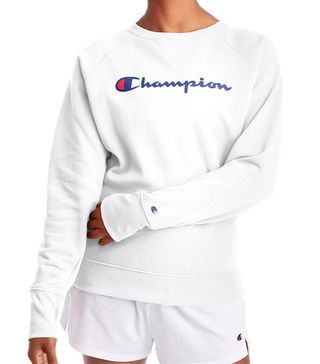 Champion + Fleece Boyfriend Crew Neck Sweatshirt