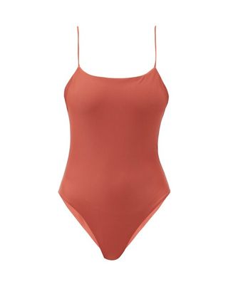 Jade Swim + Trophy Scoop-Back Swimsuit