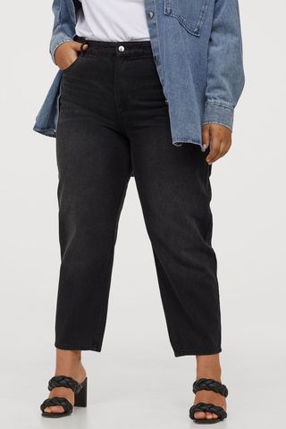 H&M+ + Tapered High Jeans