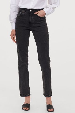 H&M + Straight High Ankle Jeans