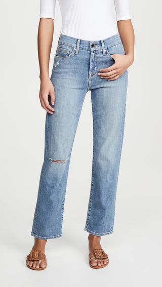 Good American + Good Straight Jeans