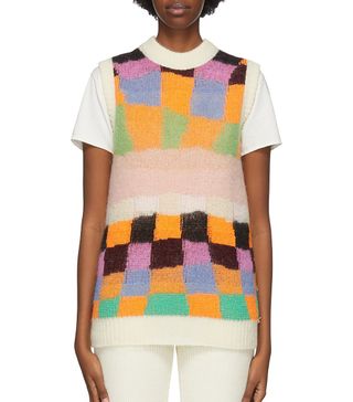 ERL + Reversible Multicolor Alpaca & Mohair Sweater Vest