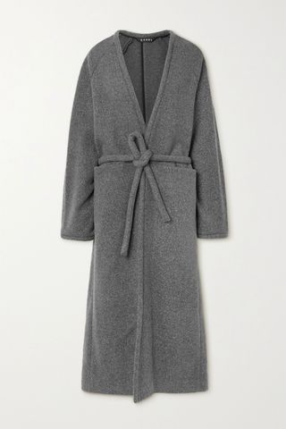 Kassl Editions + Belted Wool-Blend Coat