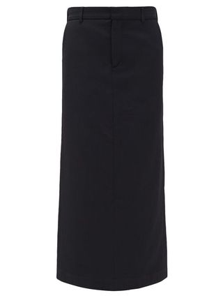 Raey + Textured Twill Maxi Skirt