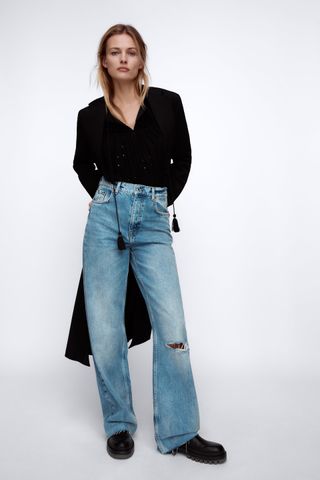 Zara + ZW Premium ‘90s Full Length Jeans