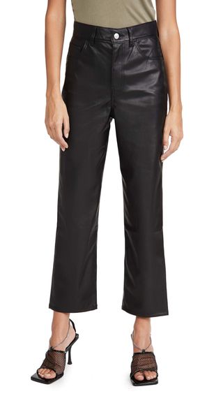 Levi's + Faux Leather Rib Cage Straight Pants