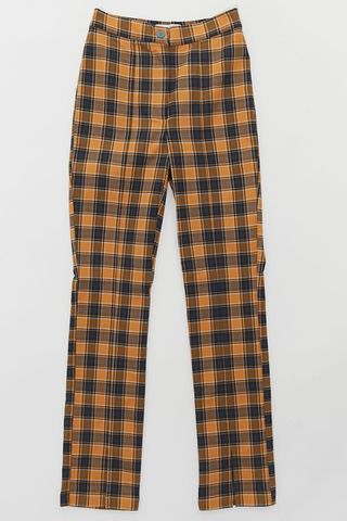 Urban Outfitters + Tessa Plaid Notched Pants