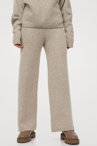 H&M + Knitted Wool Trousers