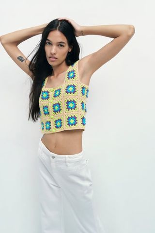 Zara + Crochet Top