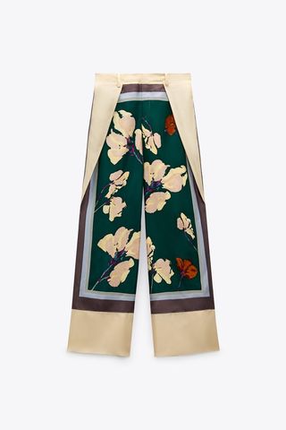 Zara + Silk Trousers