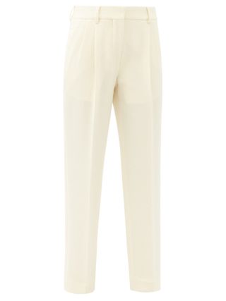 Blazé Milano + Resolute High-Rise Wool Straight Trousers