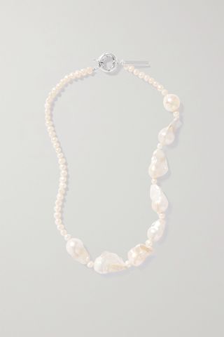 Pearl Octopuss.y + Silver-Plated Pearl Necklace