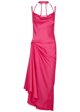 16 Arlington + Medina Bright Pink Dress