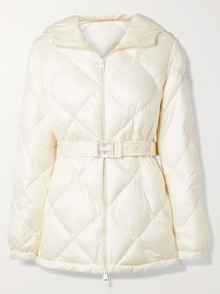 Moncler Grenoble + Sargas Hooded Belted Quilted Shell Down Jacket