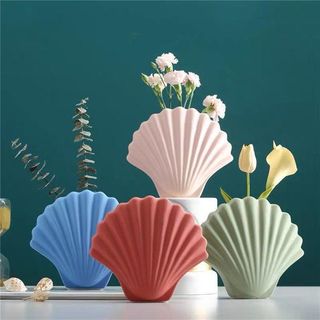Flovina + Ceramic Simple Shell Vase