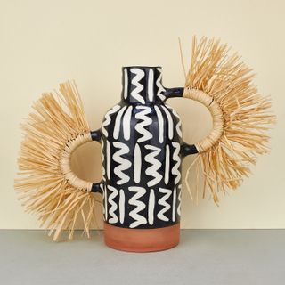 Bouchra Boudoua + Oman Vase With Straw Detail