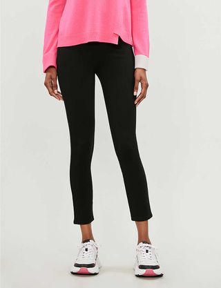 Spanx + 4-Pocket High-Rise Skinny Stretch-Ponté Trousers