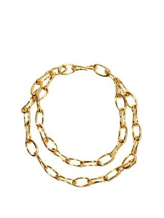 Sophie Buhai + Roman Double Chain-Link 18k Gold-Plated Choker