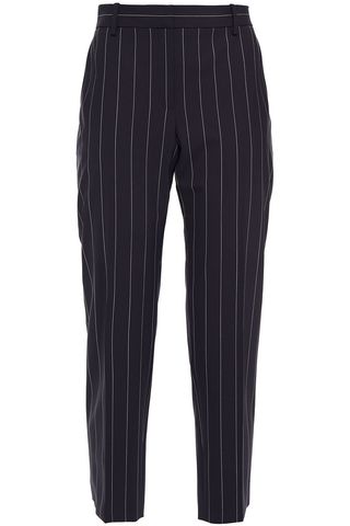 Theory + Cropped Pinstripe Trousers