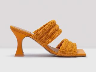 Miista Shoes + Frostine Tangerine Towel Mule