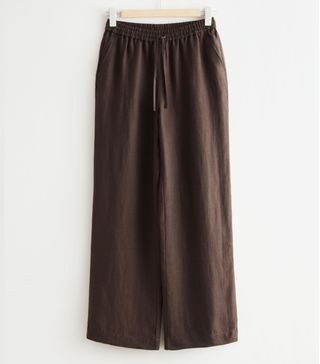 & Other Stories + Linen Drawstring Trousers
