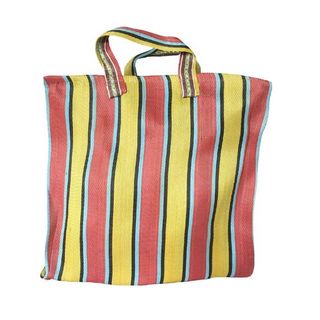 Etsy + Striped Farmers Market Bag Shopper Bag Eco Friendly Recycled