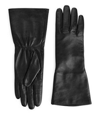 Arket + Wide Cuff Leather Gloves