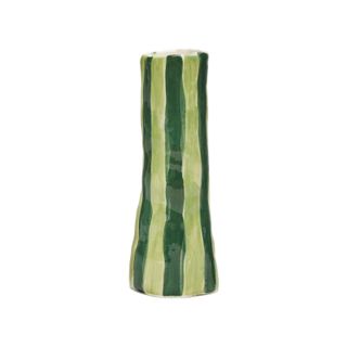 Rhea Kalo + Green and Green Stripe Vase