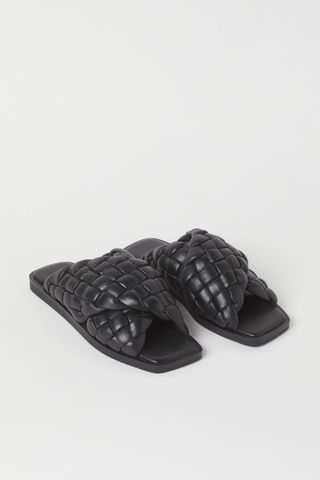 H&M + Braided Leather Sandals