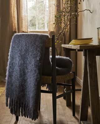Zara Home + Teased Wool Blanket