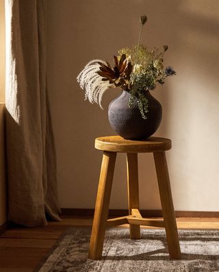 Zara Home + Wooden Stool