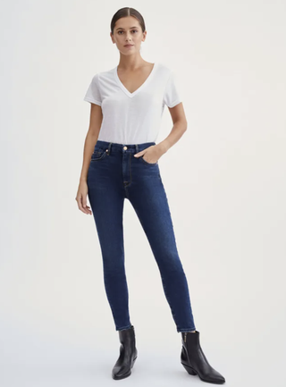 7 For All Mankind + B(air) High-Waisted Skinny Jeans