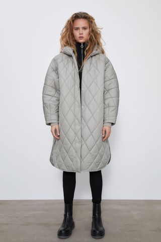 Zara + Oversized Puffer Coat