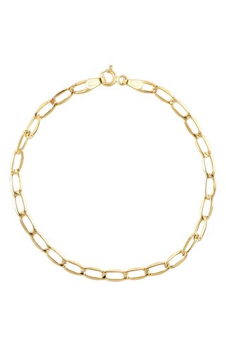 Bony Levy + Flat Oval Chain Link Bracelet