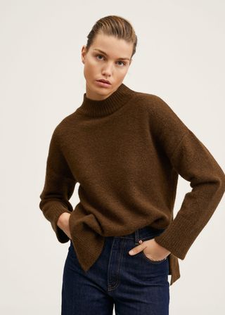 Mango + Cut-Out Knitted Sweater