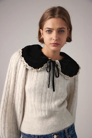 Zara + Wool Blend Knit Sweater