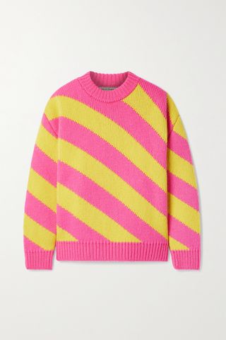Meryll Rogge + Oversized Striped Wool Sweater