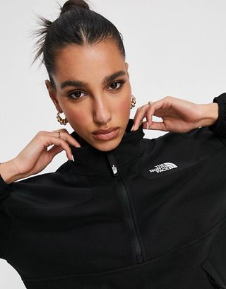 The North Face + What the 1/4 Zip Fleece in Black