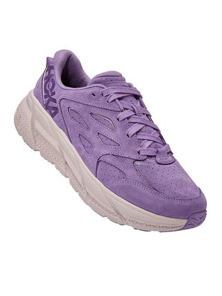 Hoka + Clifton L Suede Sneakers