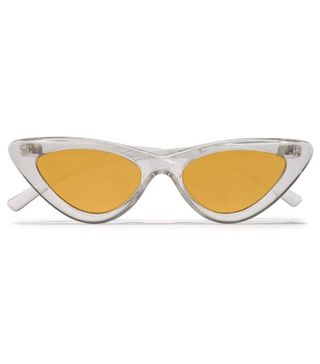 Adam Selman x Le Specs + Cat-Eye Acetate Sunglasses